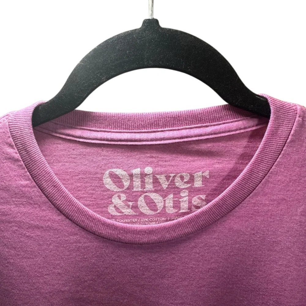 Vibrant Purple and Yellow Short Sleeve Tee with Texas Citrus Design - Picture 6 of 7